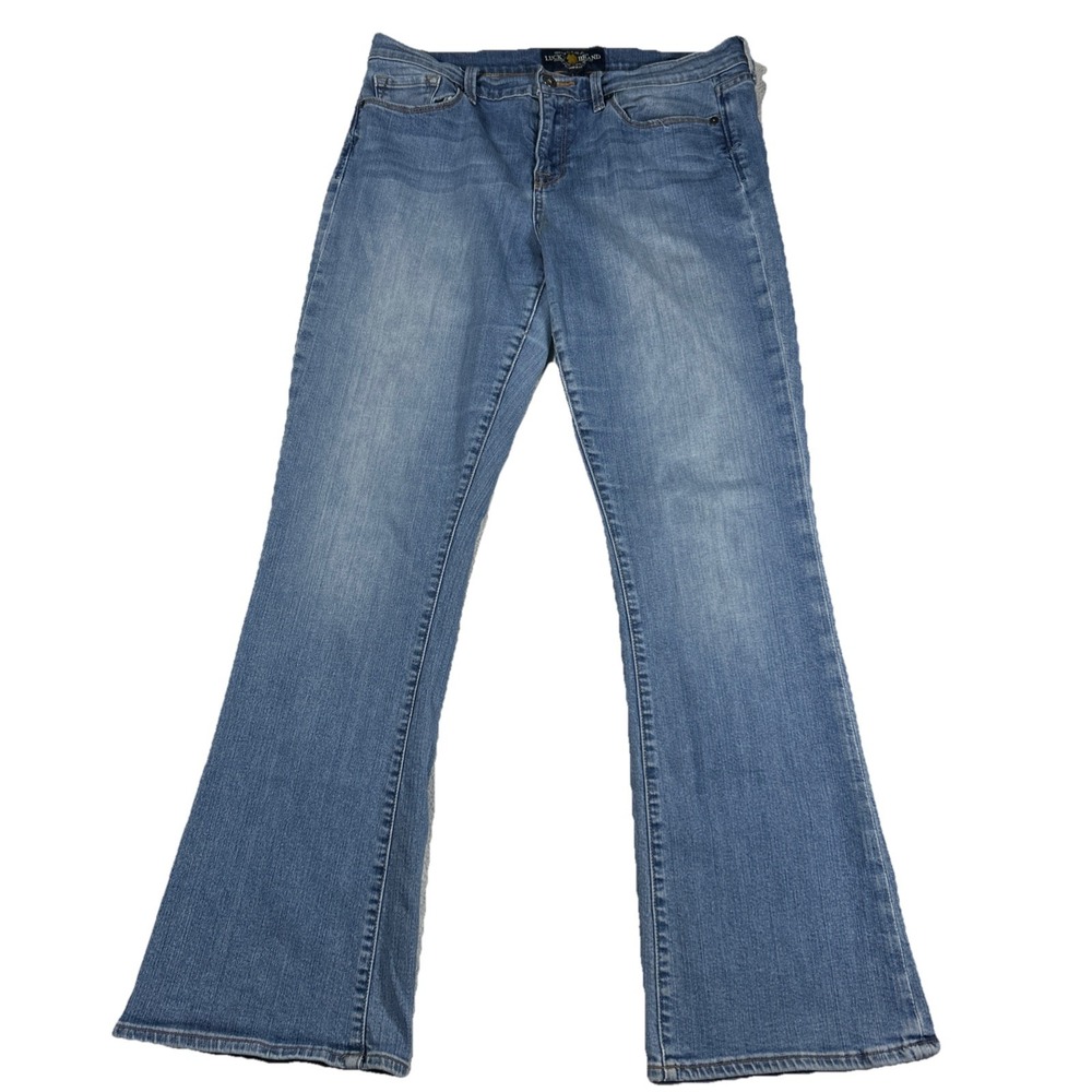 Lucky Brand Jeans Womens Size 14/32 Blue Light Wash Denim Jeans Sofia Boot
